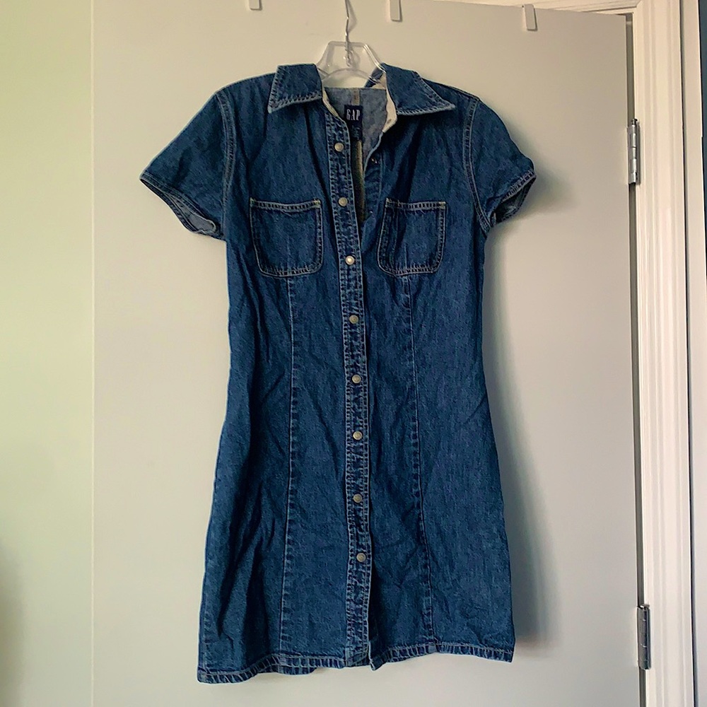 Y2K jean dress from Gap